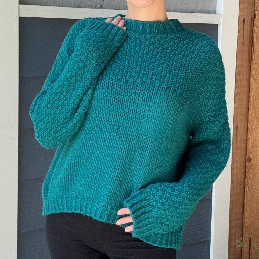 Nasty Gal Teal Sweater
